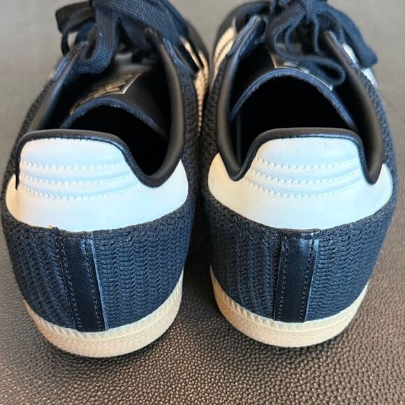Adidas Originals Samba OG Core Black and Cream Magic beige leather Sneakers 10 - Picture 4 of 11